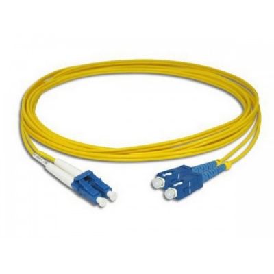 LANmark-OF Slimflex Patch Cord DSC/UPC-DLC/UPC SM LSZH 10m Yellow :: Волоконно-оптические шнуры