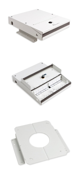 LANmark Ruggedised Lockable ZD Box Mounting Foot White :: Коробки для зоновой разводки и розетки рабочей зоны