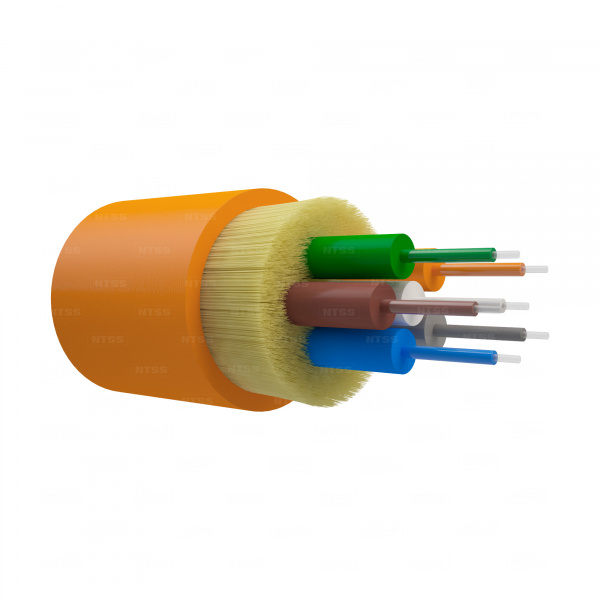 Оптический кабель внутренний NTSS PREMIUM 6 волокон OM1, 62.5/125, LSZH(нг(A)-HF), оранжевый