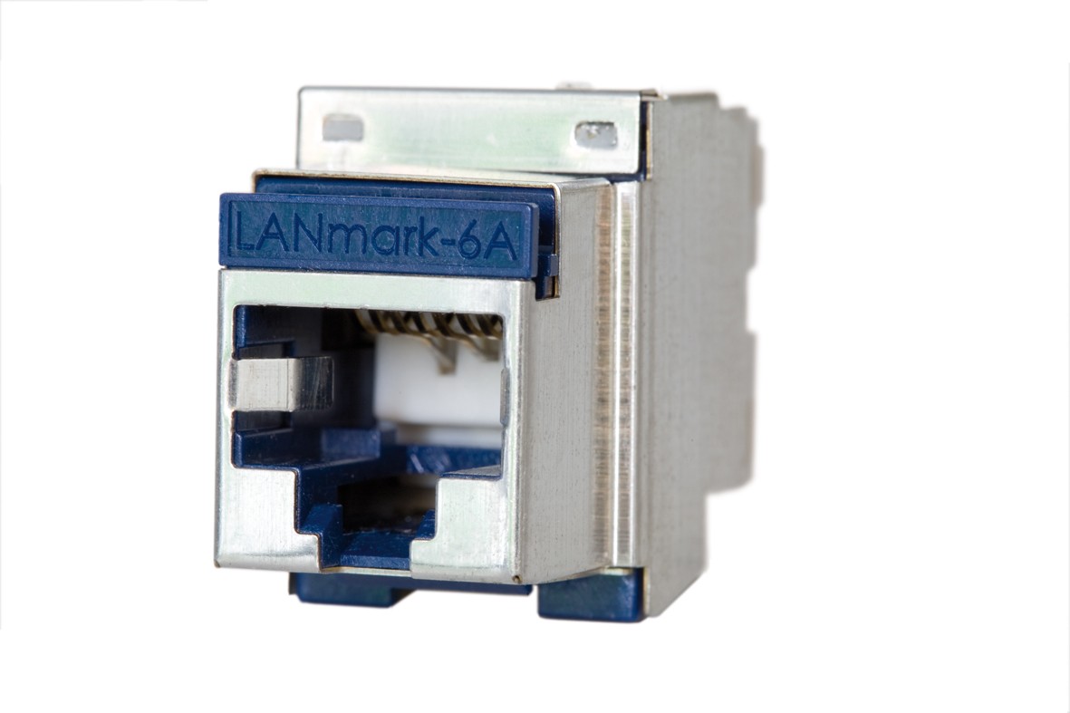 Модуль универсальный Nexans LANmark-6A, snap-in, 1хRJ45, кат. 6A, экр., упаковка ECO-24 (24шт) :: LANmark-6A
