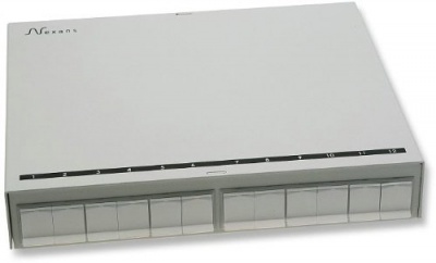 Коробка для зоновой разводки LANmark ZD box 12 Snap-In White :: Коробки для зоновой разводки и розетки рабочей зоны