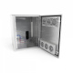 Шкаф настенный климатический NTSS WT 6U (ШхВхГ) 600x400x500 мм, 4 профиля 19, с обогревом 100W и вентиляцией, IP55, серый RAL 7035