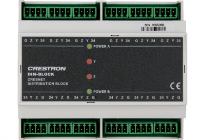 DIN-BLOCK Распределительный блок Cresnet® на DIN рейку :: Системы управления освещением и моторами
